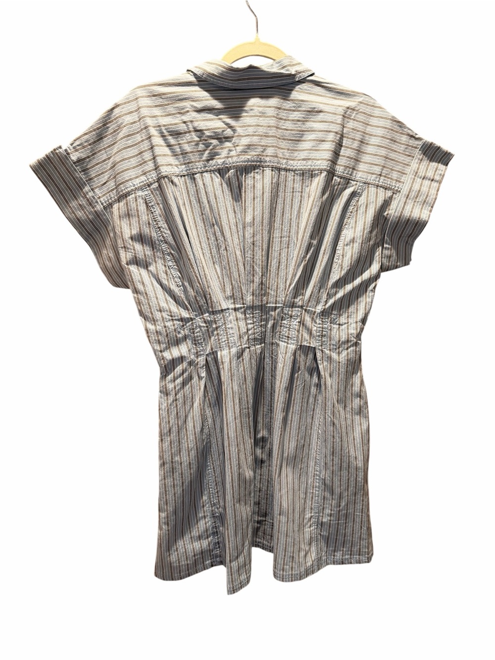 Anthropologie Pilcro Bobbi Light Blue Striped Mini Dress - Picture 3 of 6